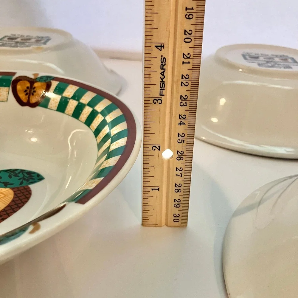 Tabletops Unlimited 1990's A is For Apple Soup Salad Bowls 8